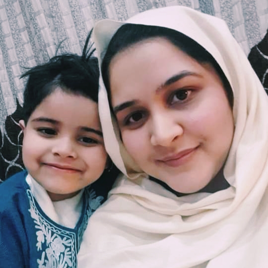 Divorced by husband, young mother Qualified JKAS Examination