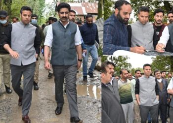DC Kulgam, Anantnag jointly visit proposed Bypass road sites at Qazigund