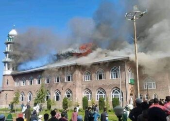 Portion of Jamia Masjid roof damaged in fire incident: Updated
