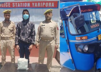 Kulgam police arrested a drug peddler and recovered contraband substance from his possession