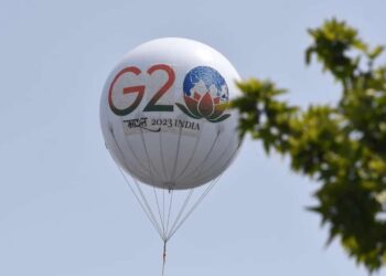 Ahead of event, ‘G20 balloon’ flies in Srinagar