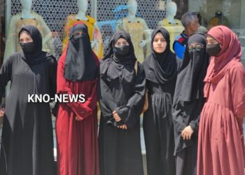 Students protest as Srinagar school allegedly refuses entry to them wearing ‘Abaya’
