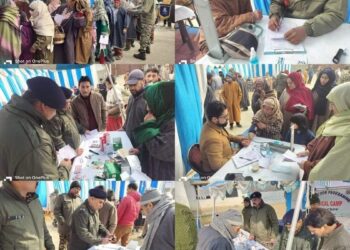 46Bn CRPF organises free medical camp at Akhran, Kulgam