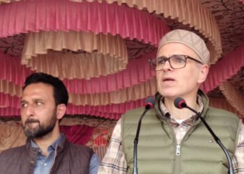Omar Abdullah Addresses a public rally in Kulgam’s Yaripora
