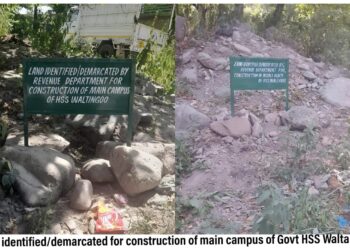Authorities in Kulgam identified land for main campus of GHSS Waltangoo