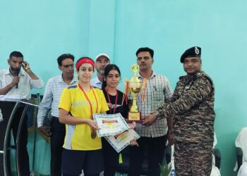 Badminton tourney organized by 46 BN Sadura in collaboration with DYSS concludes in Kulgam