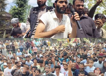 Engineer Rashid’s son leads road show campaign for AIP Candidate in Devsar Constituency