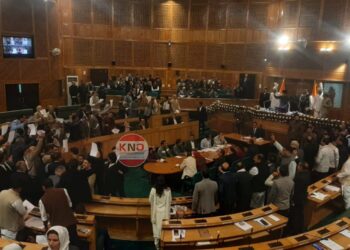 House adjourned for 15 minutes as legislators from Kashmir clash with BJP MLAs