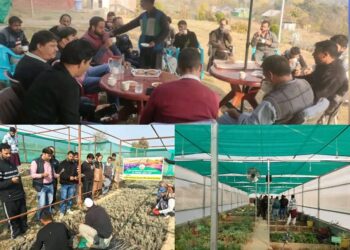 One-day training-cum-exposure visit of farmers organised by Agri deptt Zone Kilam held at Sirhama Anantnag