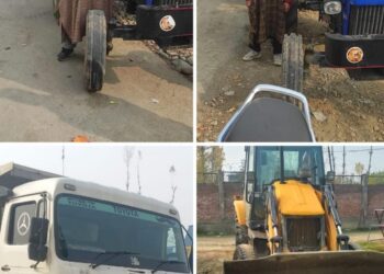JCB among 5 vehicles seized for illegal mining in Kulgam: Police