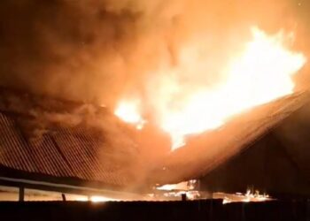 School building gutted in Kulgam blaze