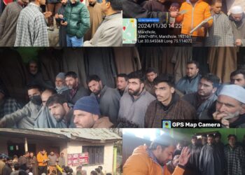 DDC Member Devsar Ishtiyaq Ganie attends Gram Sabha at Mandhole, Banghall