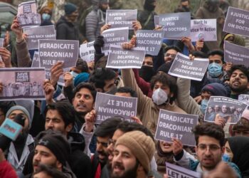 NC MP Ruhullah leads youth protest outside CM’s residence against ‘unfair’ Reservation Policy
