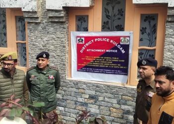 Property worth over Rs 1.5 crore of drug peddler attached in Qazigund