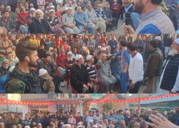 NC committed to fulfill public aspirations. Imran Shah address massive gathering in kawarigam, Hardu Toor