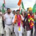 BJP Kulgam holds ‘Tiranga Rally’ in Qazigund, witnessing massive participation