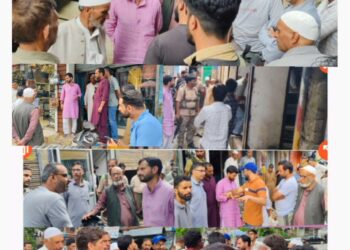 NC Leader Imran Shah Visits Flash Flood-Hit Areas in Anantnag, Demands Immediate Relief, Traffic Regulation, and Replacement of Old Gauges