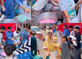 National Conference Arranges Drinking Water Facilities on Eid Milad-un-Nabi ﷺ in Anantnag