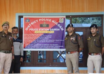 Property worth over Rs 61 lakh of drug peddler attached in Kulgam Village