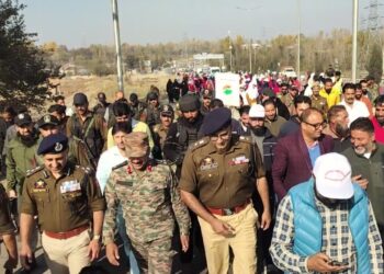 Hundreds take part in ‘Run for unity’ in Qazigund to celebrate legacy of Sardar Vallabhbhai Patel
