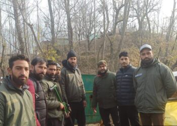 Black Bear Captured in Verinag After Swift Action by Wildlife Department