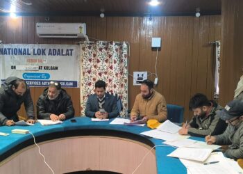 4th National Lok Adalat Held in District Kulgam