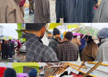 Imran Shah tours Anantnag, Appeals to CM Omar Abdullah for Relief Assistance to windstorm-affected