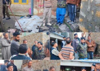 NC leader Imran Shah Visits Kadipora Fire Victims, Provides Cash Assistance. Appreciates Administration’s Prompt Response