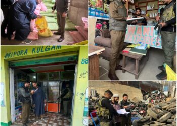 Kulgam Police Conduct Surprise Inspections at Chemical, Fertilizer Shops to Prevent Misuse