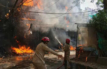 21 killed in fire in south Delhi hotel; several foreigners among dead